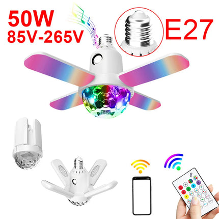 Kids Room E27 LED Music Bluetooth Lamp Remote Bulb