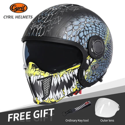 Motorcycle Full Face 3/4 Joker Helmet