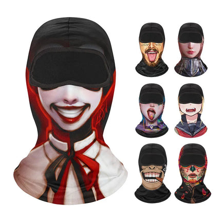 Breathable Novelty Full-Face 3D Balaclava Headgear