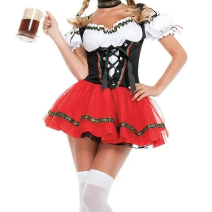 Women Oktoberfest Tavern Bartender Waitress Costume Outfit