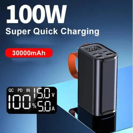 Portable Powerbank 30000mah Laptop 100w Smartphone Chargers