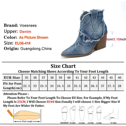 Women Retro Fashion Western Cowboy Boots