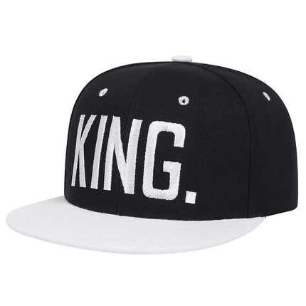 King Queen 2pc Embroidery Adjustable Baseball Hat