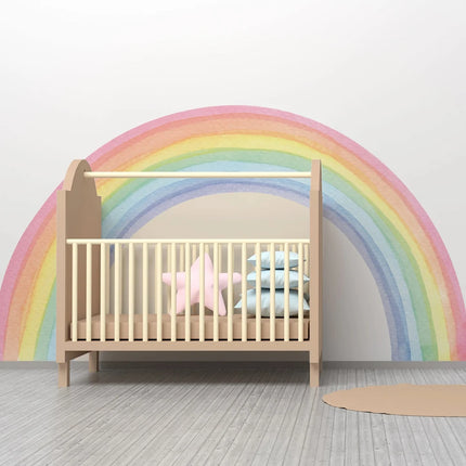 Large Rainbow Pastel 3D Nursery Wall Sticker