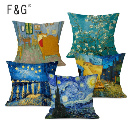 Van Gogh Oil Painting Art 45x45CM Pillow Cover