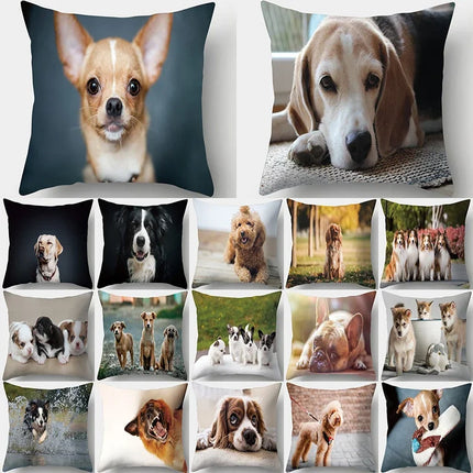 Custom Dog Animal Pillow Cover Cushion