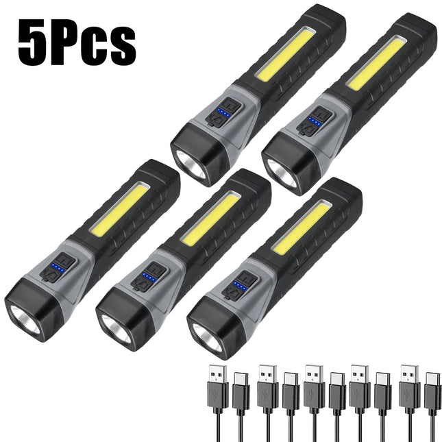 Multifunctional LED USB Camping Flashlight.