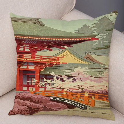 Fantasy Scenery Landscape Japanese Asian Home Pillows Decor