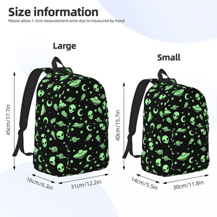 UFO Alien Student Laptop Bag Schoolbag