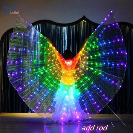 LED Luminescent Belly Dancing Cloak