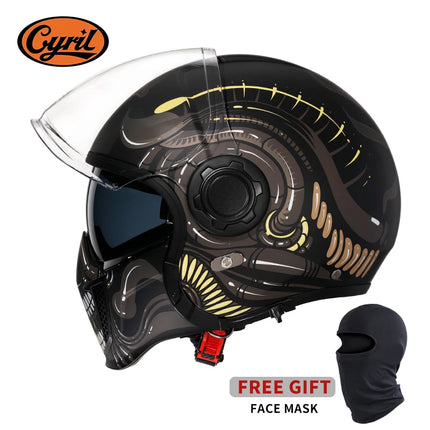 Black Feather Full Face DOT ECE APPROVED Motorcycle Helmet