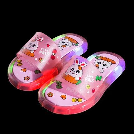 Girl LED Unicorn Funny Slippers