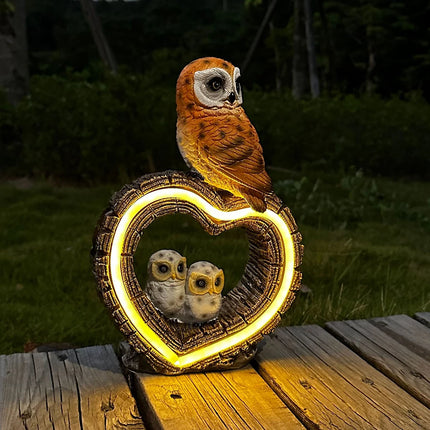 Solar OWL Animal Resin Garden Lights