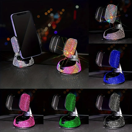 Multi Color Rhinestone Auto Interior Rotatable Phone Holder