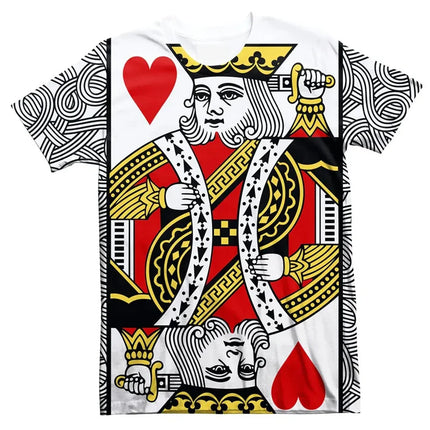 Men 3D Fashion Poker Play Shirts