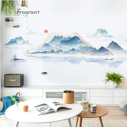 Nordic Landscape Painting 3D Wall Sticker