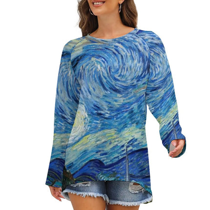 Women Van Gogh 3D Long Tees