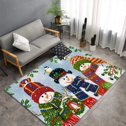 Funny Vintage Christmas Living Area Rugs