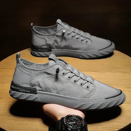 Men Ice Silk Canvas Vulcanized Sneakers