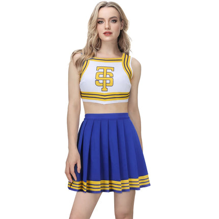 Women Cheerleader Uniform Cosplay Party Costume Outfit