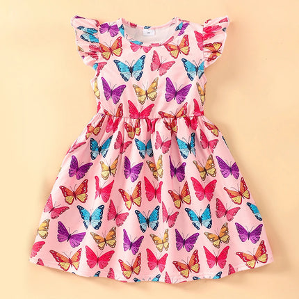 Girl Cartoon Animal Summer Ruffle Dress – Mad Fly Essentials