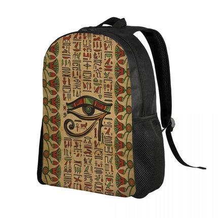 Student Male Female Eye of Horus Egyptian Style 3D Laptop Backpacks