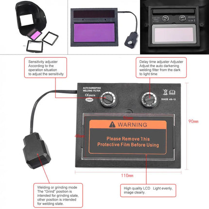 Automatic Darkening Welding Mask Soldering Protector