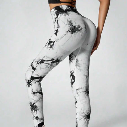 Women Tie-Dye Yoga Fitness Leggings