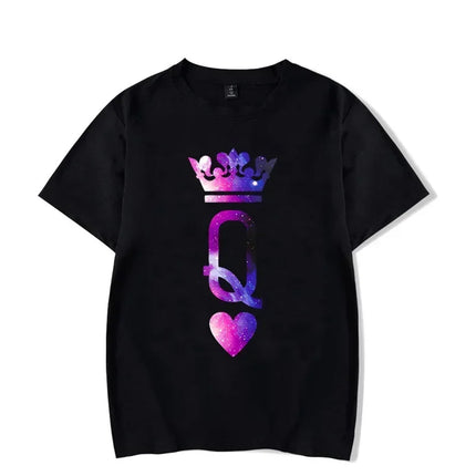 Couple Matching King Queen Summer 3D Shirts