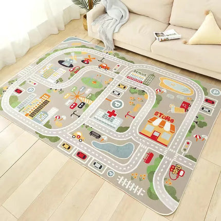 Kids Crawl Road Traffic Route Floor Map