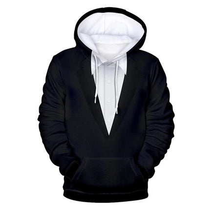 Boys Realistic Tie  Suit 3D Hoodies