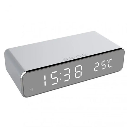 Multifunctional Modern Wireless LED Radio Temperature Alarm Clock