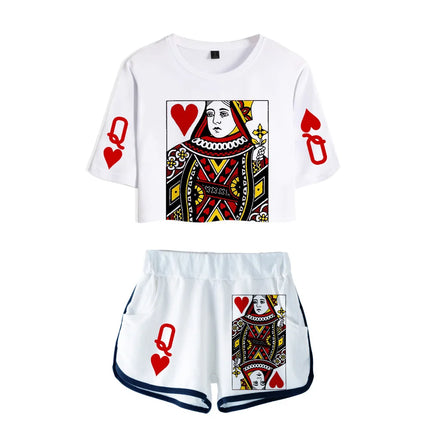 Women Playing Cards Poker Queen King Tracksuit