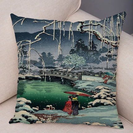 Fantasy Scenery Landscape Japanese Asian Home Pillows Decor