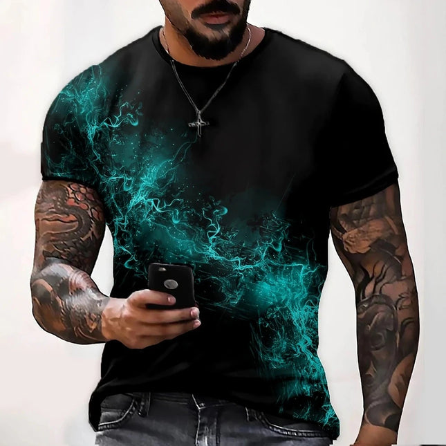 Men's Vapor Trail Gradient 3D Graphic Shirts