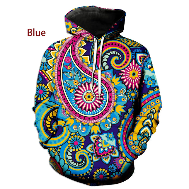 Men 3D Psychedelic Graffiti Hoodies