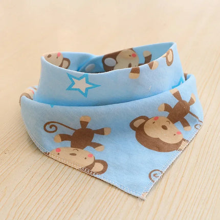 Baby Cartoon Animal Triangular Burp Cloths