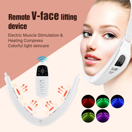 Facial Massager LED Photon Therapy Double Chin Removal