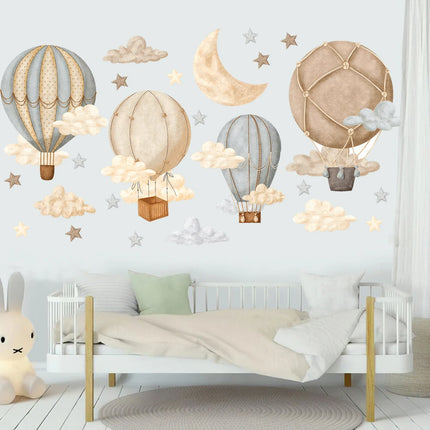 Cartoon Hot Air Balloon 3D Wallpaper