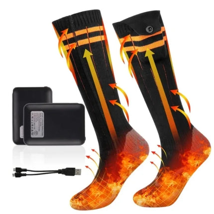 5000mAh Heated Adjustable Thermal Socks Footwarmer