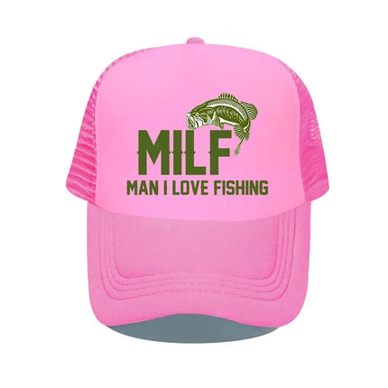 Men Love Fishing Vintage Trucker Hats