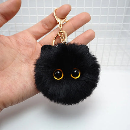 Plush Cat Funny Storage Keychain Gift