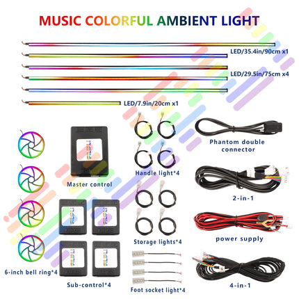 RGB App Control Car Interior Ambient Light