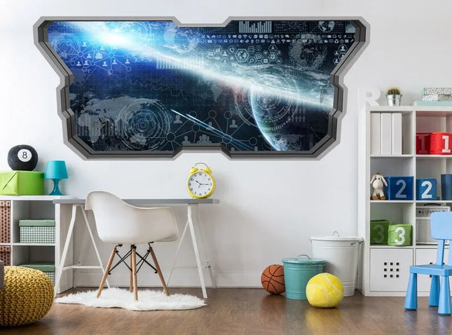 Command Center - 3D Window Wall Stickers