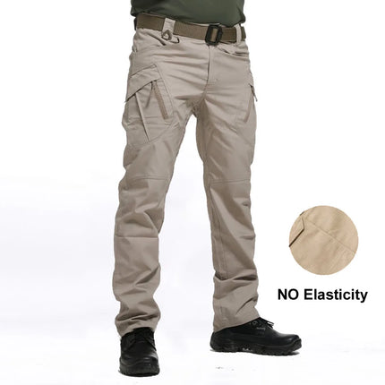 Men Tactical Slim Green Khaki Cargo Pants