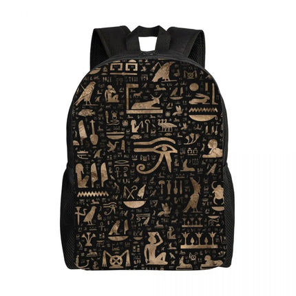 Student Male Female Eye of Horus Egyptian Style 3D Laptop Backpacks