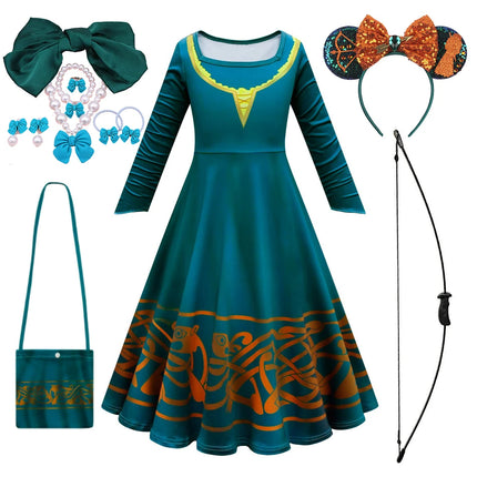 Girl Costume 2-10Y Princess Halloween Carnival Party Dress