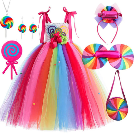 Girl Lollipop Costume Birthday Dress