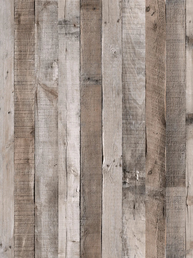 Retro Wood Grain Peel Stick 3D Wallpaper.