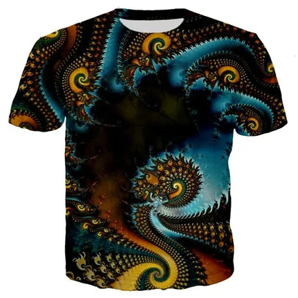 Men 3D Psychedelic Summer Shirts